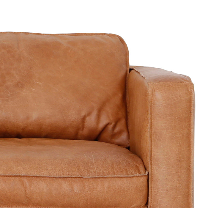 Gordon 2.5 zit Cognac leder (180cm)