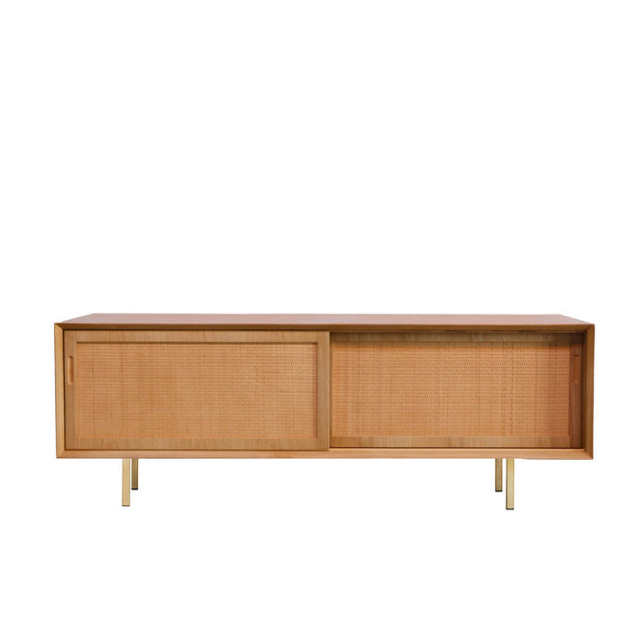 Vintage Dressoir - Eik/Naturel Riet - 150cm - Oskar