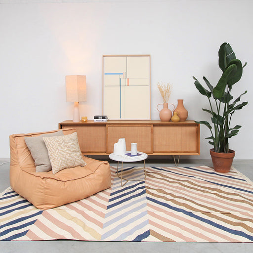 Lederen Zitzak Bill Cognac Leder interieur