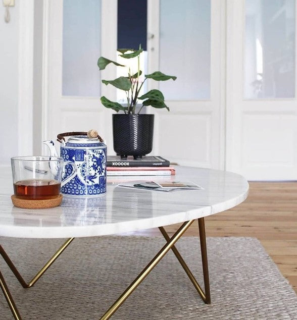 Wit marmeren Salontafel - Richard