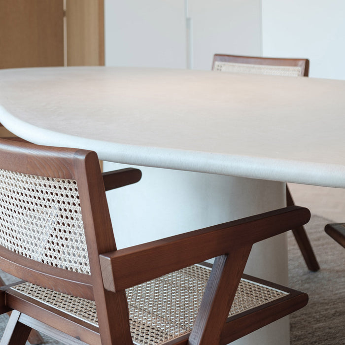 Mortex look eettafel - organisch - Strasbourg - Microskin
