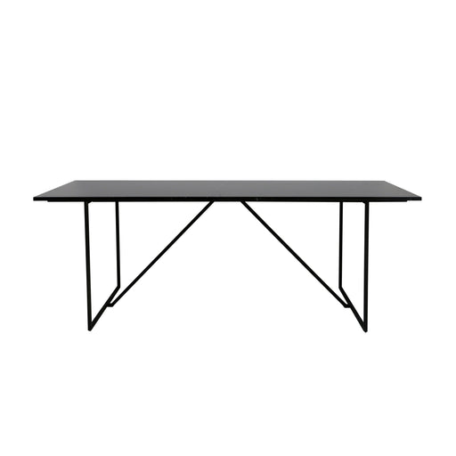 Rechte eettafel Zwart marmer 210cm