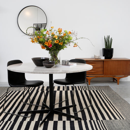 Ronde Spiegel Zwart dia 80cm interieur