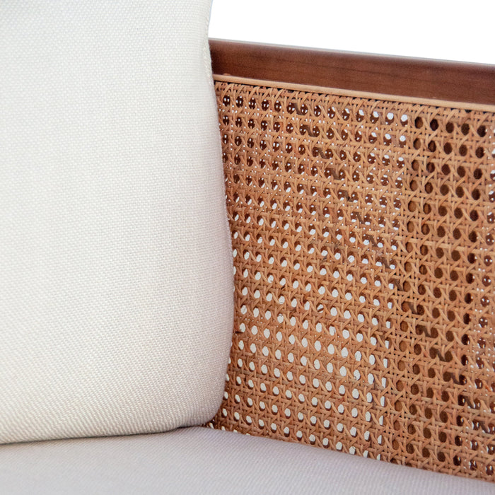Rotan Fauteuil Milan - Walnoot