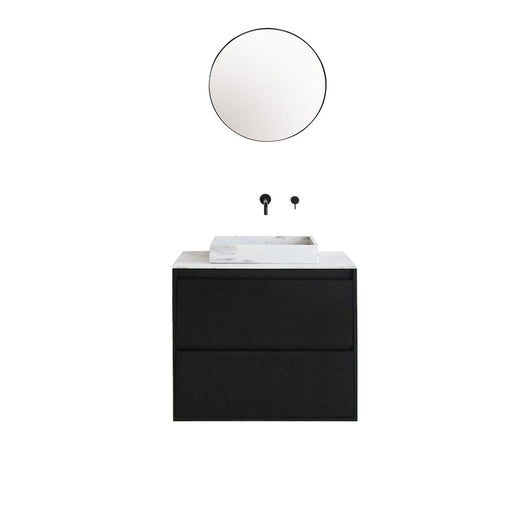 Ann Wastafelmeubel Modern 80cm Wit Marmer
