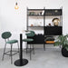 Velvet barstoel London Groen Furnified