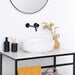 Jules zwart wastafelmeubel - Industrieel design - Wit keramiek - Alexis II - 80 cm