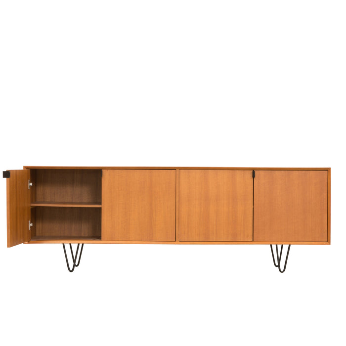 jaren-60-kast-living-donker-hout-Salvin-_200cm_-Zwarte-Haarspeldpoten